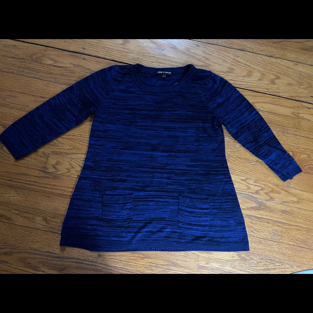 Cable and Gauge three-quarter inch sweater